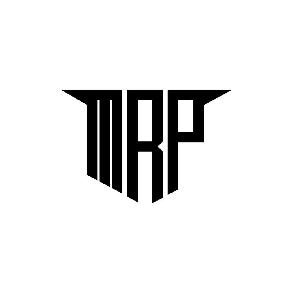 MRP letter logo design with white background in illustrator, logo modern alphabet font overlap style, calligraphy designs for logo, Poster, Invitation, etc. vector