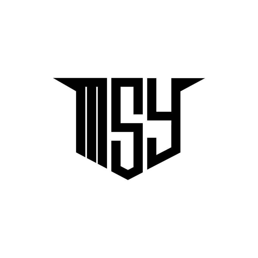 MSY letter logo design with white background in illustrator, logo modern alphabet font overlap style, calligraphy designs for logo, Poster, Invitation, etc. vector