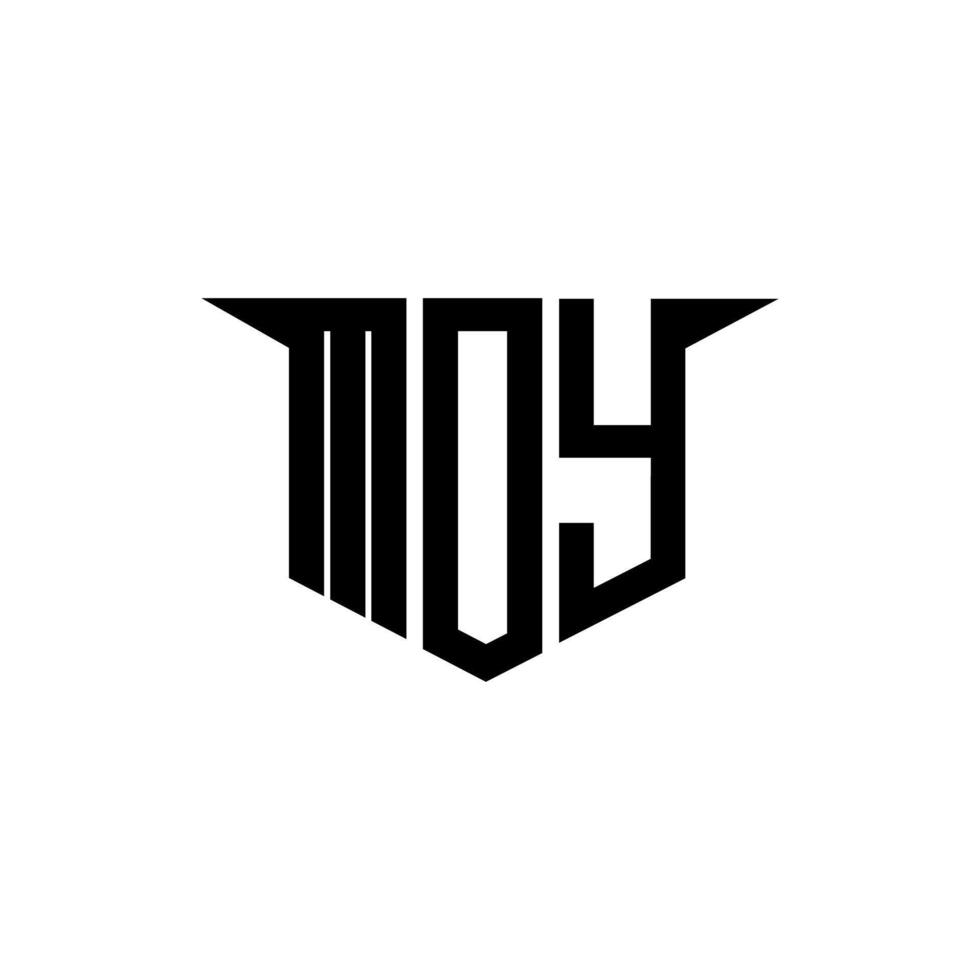 MOY letter logo design with white background in illustrator, logo modern alphabet font overlap style, calligraphy designs for logo, Poster, Invitation, etc. vector