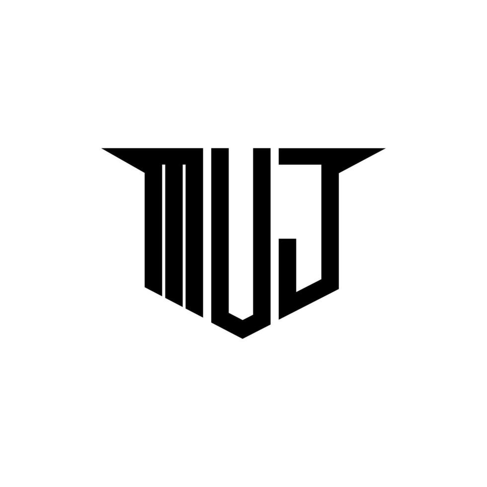MUJ letter logo design with white background in illustrator, logo modern alphabet font overlap style, calligraphy designs for logo, Poster, Invitation, etc. vector