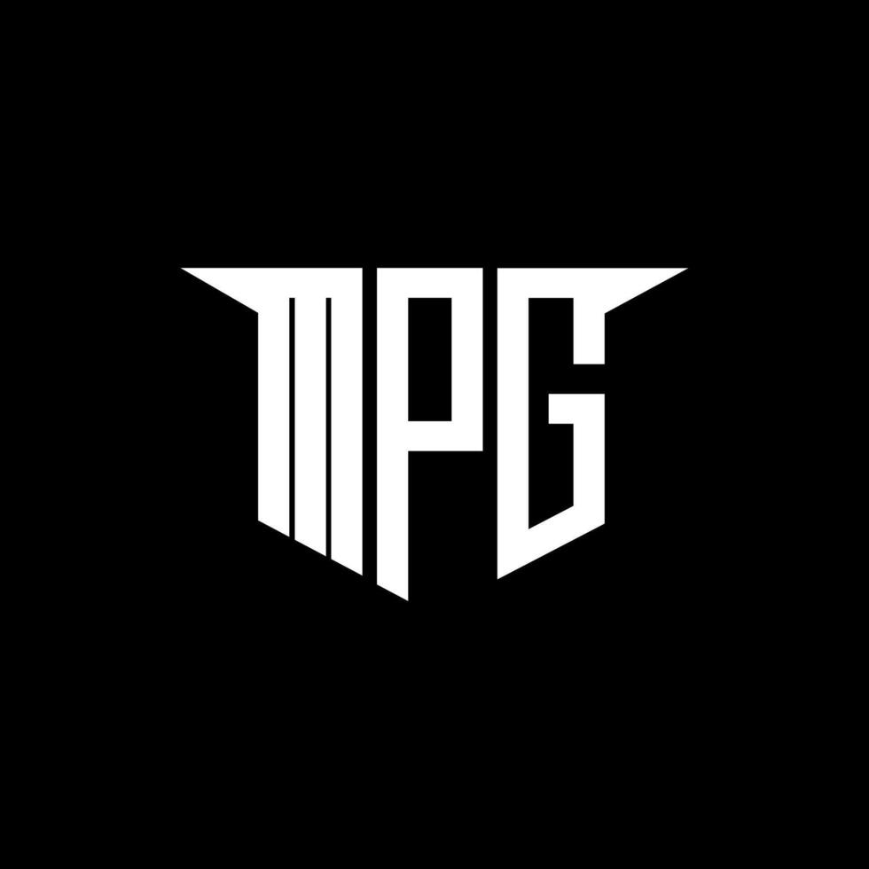MPG letter logo design with white background in illustrator, logo modern alphabet font overlap style, calligraphy designs for logo, Poster, Invitation, etc. vector