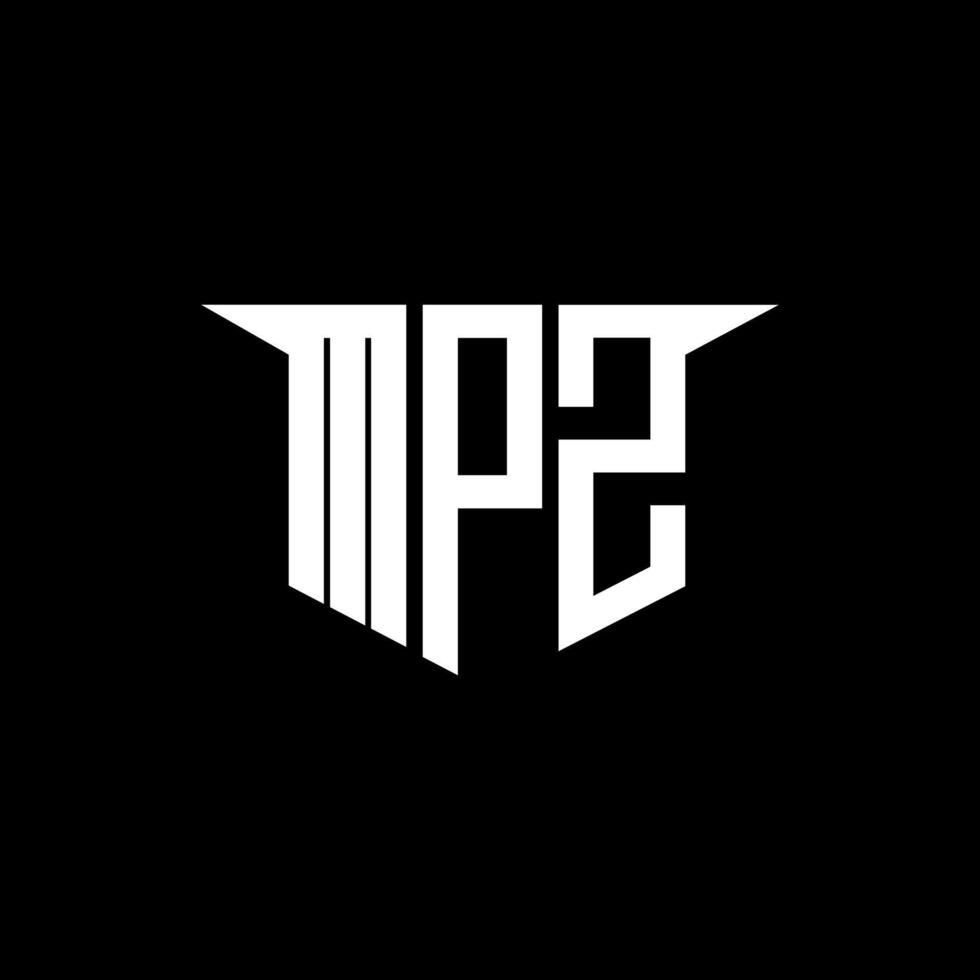 MPZ letter logo design with white background in illustrator, logo modern alphabet font overlap style, calligraphy designs for logo, Poster, Invitation, etc. vector