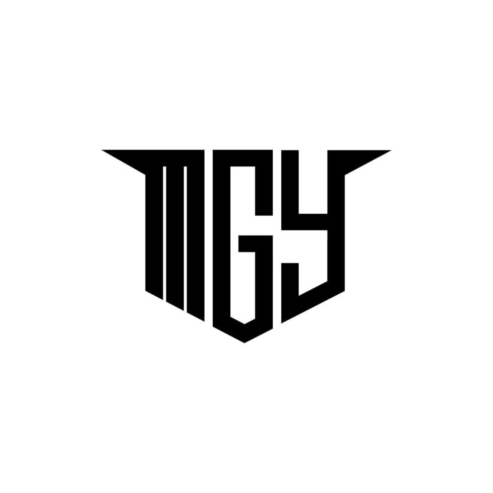 MGY letter logo design with white background in illustrator, logo modern alphabet font overlap style, calligraphy designs for logo, Poster, Invitation, etc. vector
