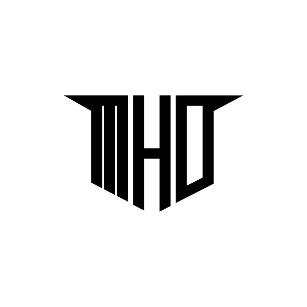 MHD letter logo design with white background in illustrator, logo modern alphabet font overlap style, calligraphy designs for logo, Poster, Invitation, etc. vector