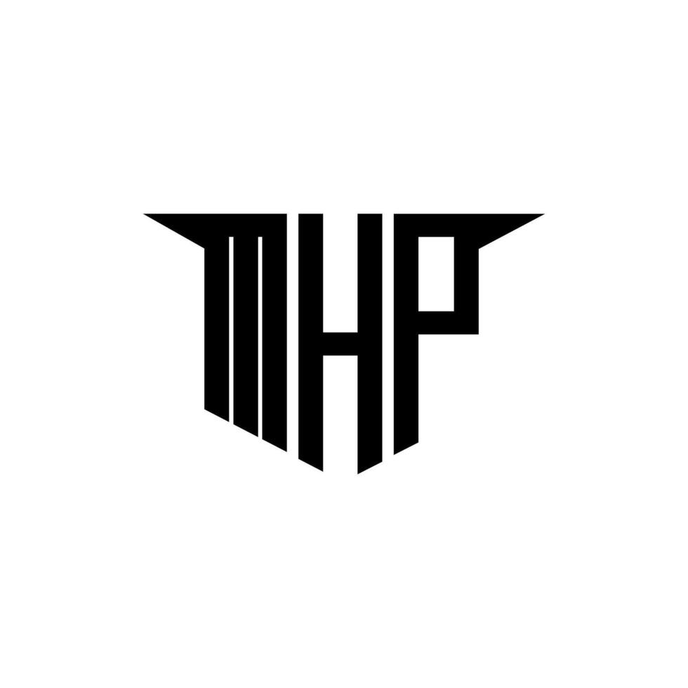 MHP letter logo design with white background in illustrator, logo modern alphabet font overlap style, calligraphy designs for logo, Poster, Invitation, etc. vector