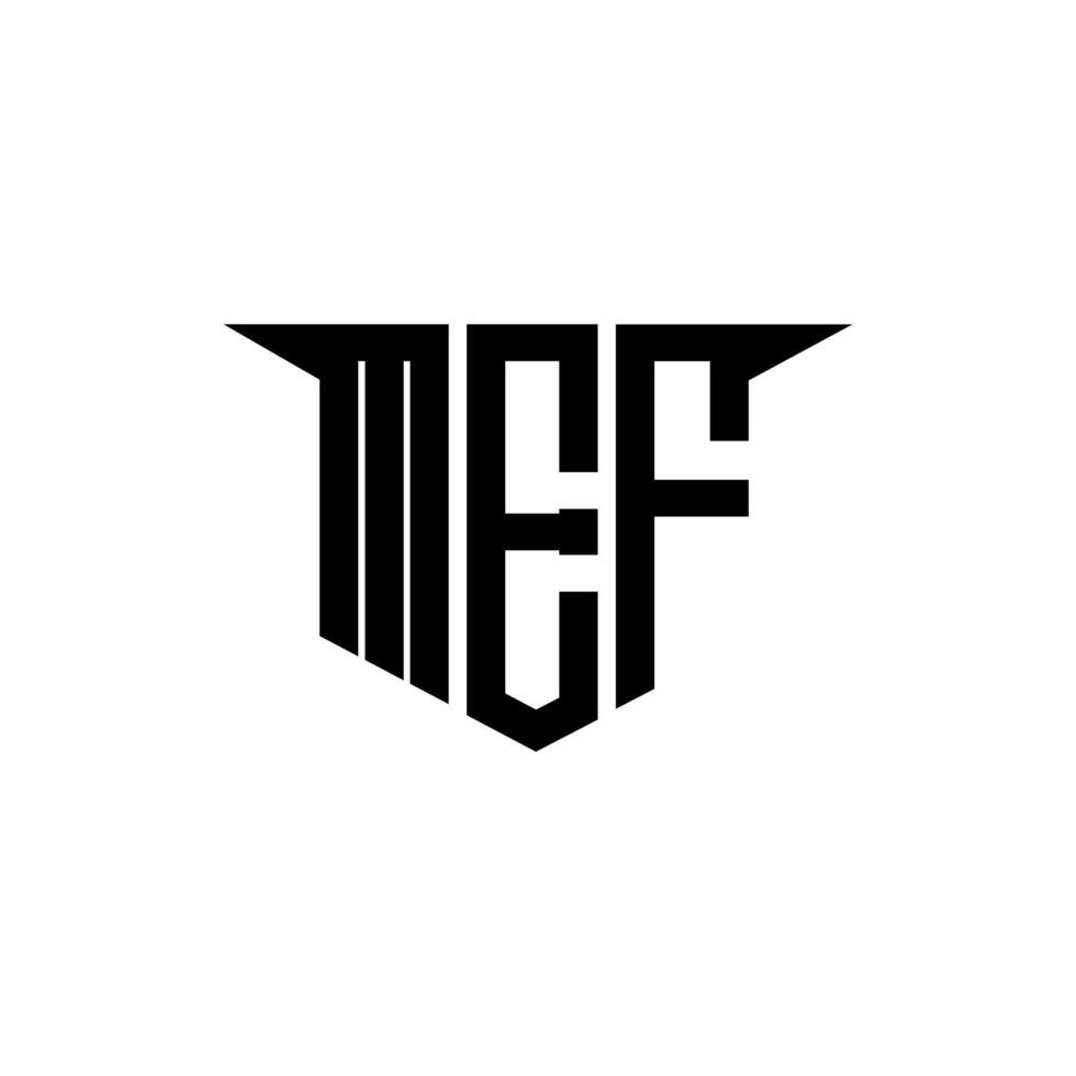 MEF letter logo design with white background in illustrator, logo modern alphabet font overlap style, calligraphy designs for logo, Poster, Invitation, etc. vector