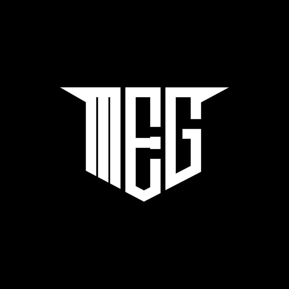MEG letter logo design with white background in illustrator, logo modern alphabet font overlap style, calligraphy designs for logo, Poster, Invitation, etc. vector