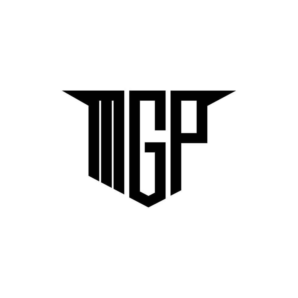 MGP letter logo design with white background in illustrator, logo modern alphabet font overlap style, calligraphy designs for logo, Poster, Invitation, etc. vector