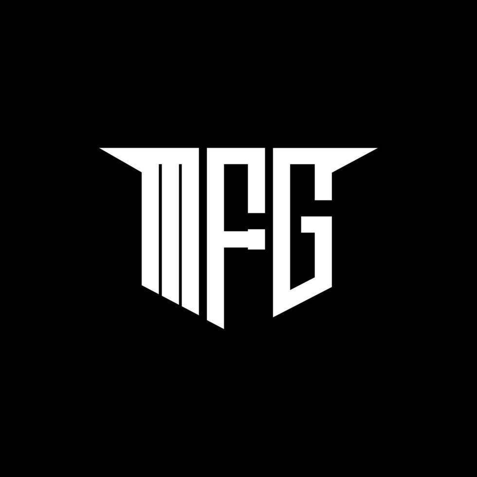 MFG letter logo design with white background in illustrator, logo modern alphabet font overlap style, calligraphy designs for logo, Poster, Invitation, etc. vector