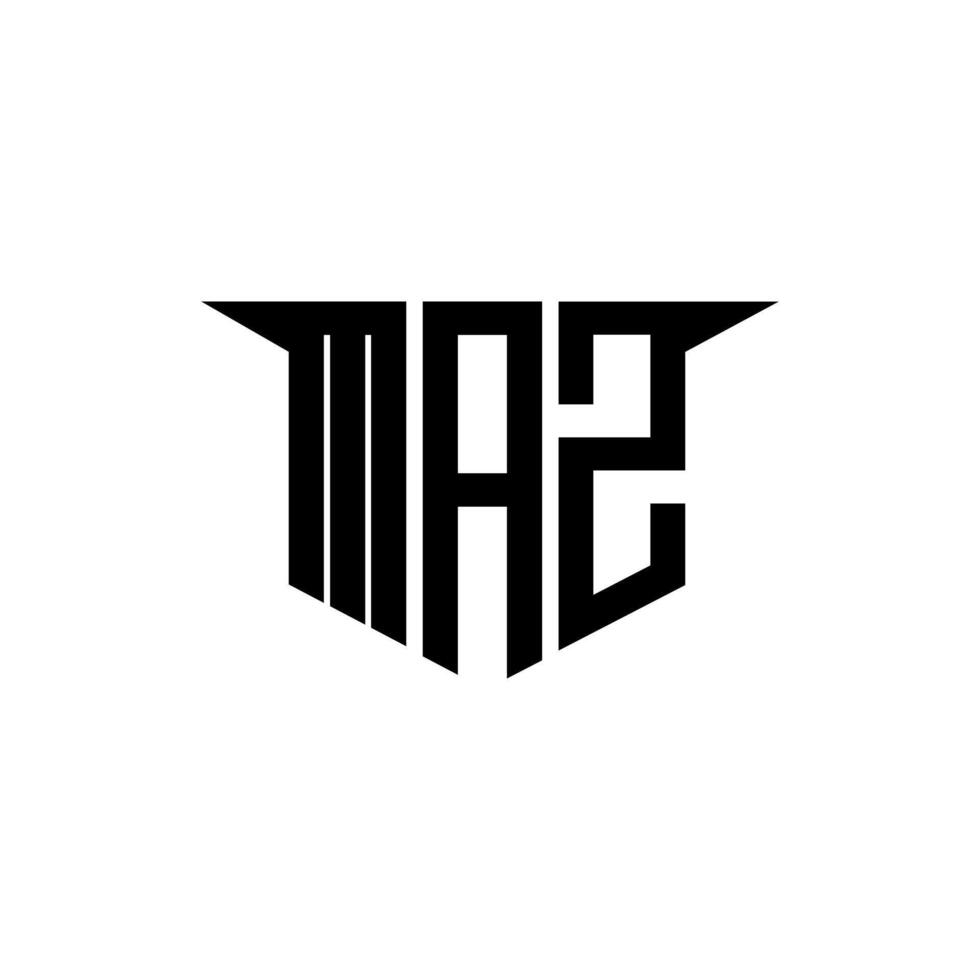 MAZ letter logo design with white background in illustrator, logo modern alphabet font overlap style, calligraphy designs for logo, Poster, Invitation, etc. vector