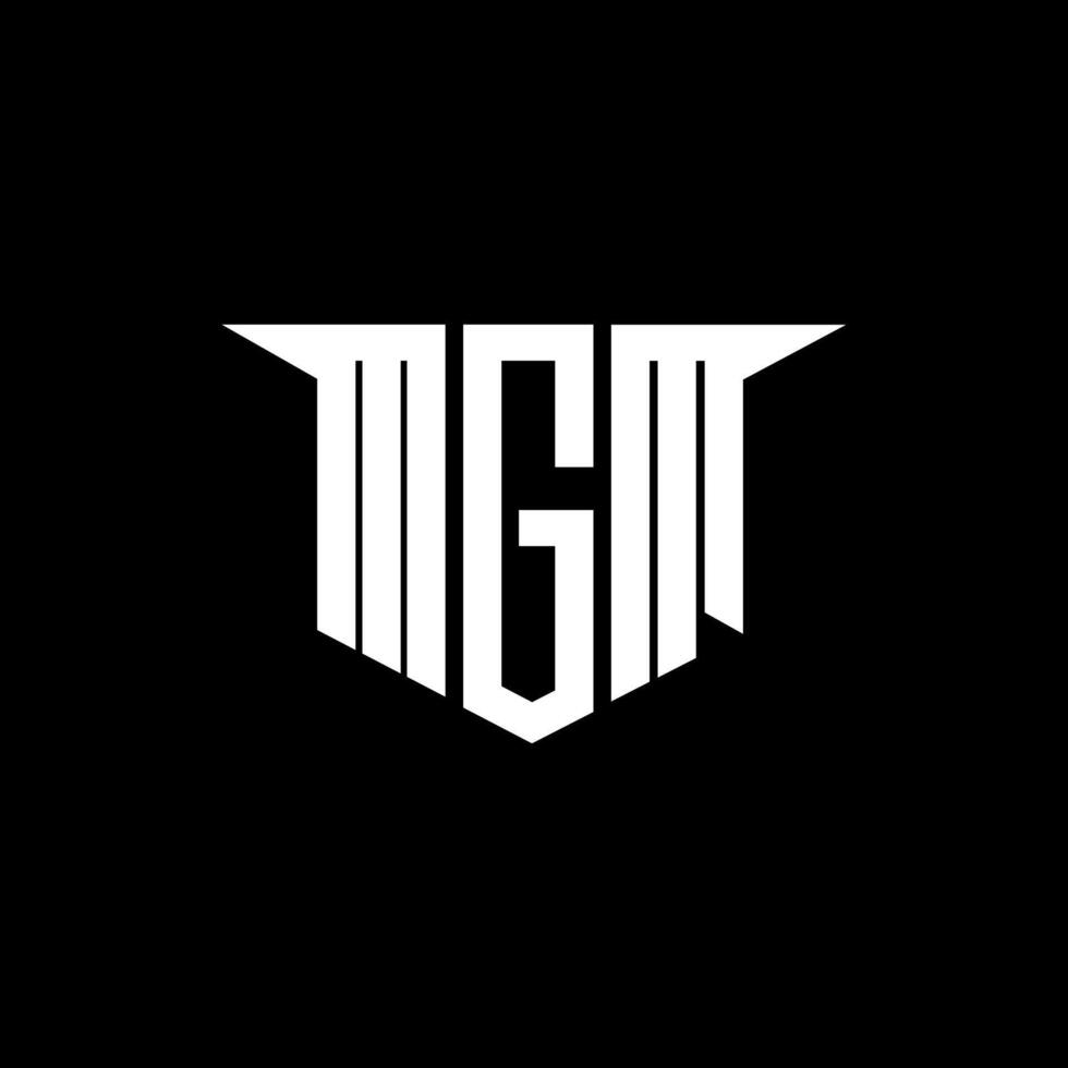MGM letter logo design with white background in illustrator, logo modern alphabet font overlap style, calligraphy designs for logo, Poster, Invitation, etc. vector