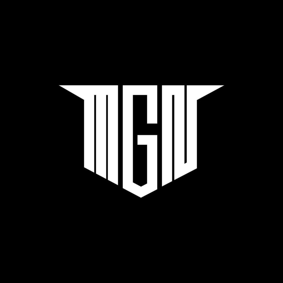 MGN letter logo design with white background in illustrator, logo modern alphabet font overlap style, calligraphy designs for logo, Poster, Invitation, etc. vector