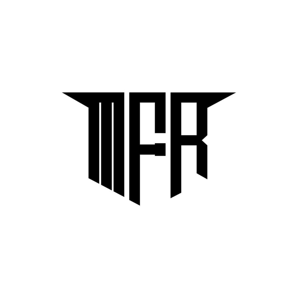 MFR letter logo design with white background in illustrator, logo modern alphabet font overlap style, calligraphy designs for logo, Poster, Invitation, etc. vector