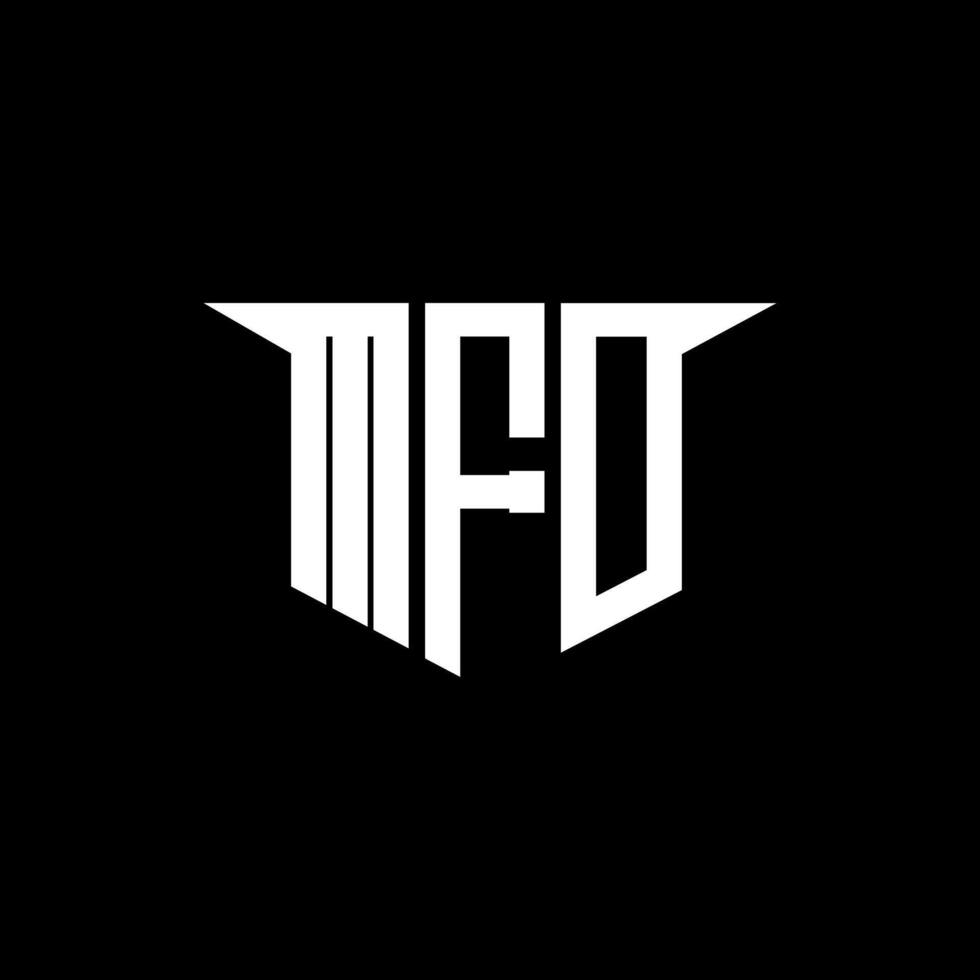 MFO letter logo design with white background in illustrator, logo modern alphabet font overlap style, calligraphy designs for logo, Poster, Invitation, etc. vector