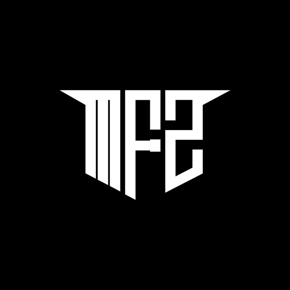 MFZ letter logo design with white background in illustrator, logo modern alphabet font overlap style, calligraphy designs for logo, Poster, Invitation, etc. vector