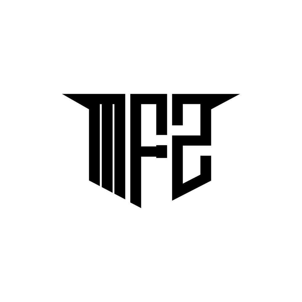MFZ letter logo design with white background in illustrator, logo modern alphabet font overlap style, calligraphy designs for logo, Poster, Invitation, etc. vector