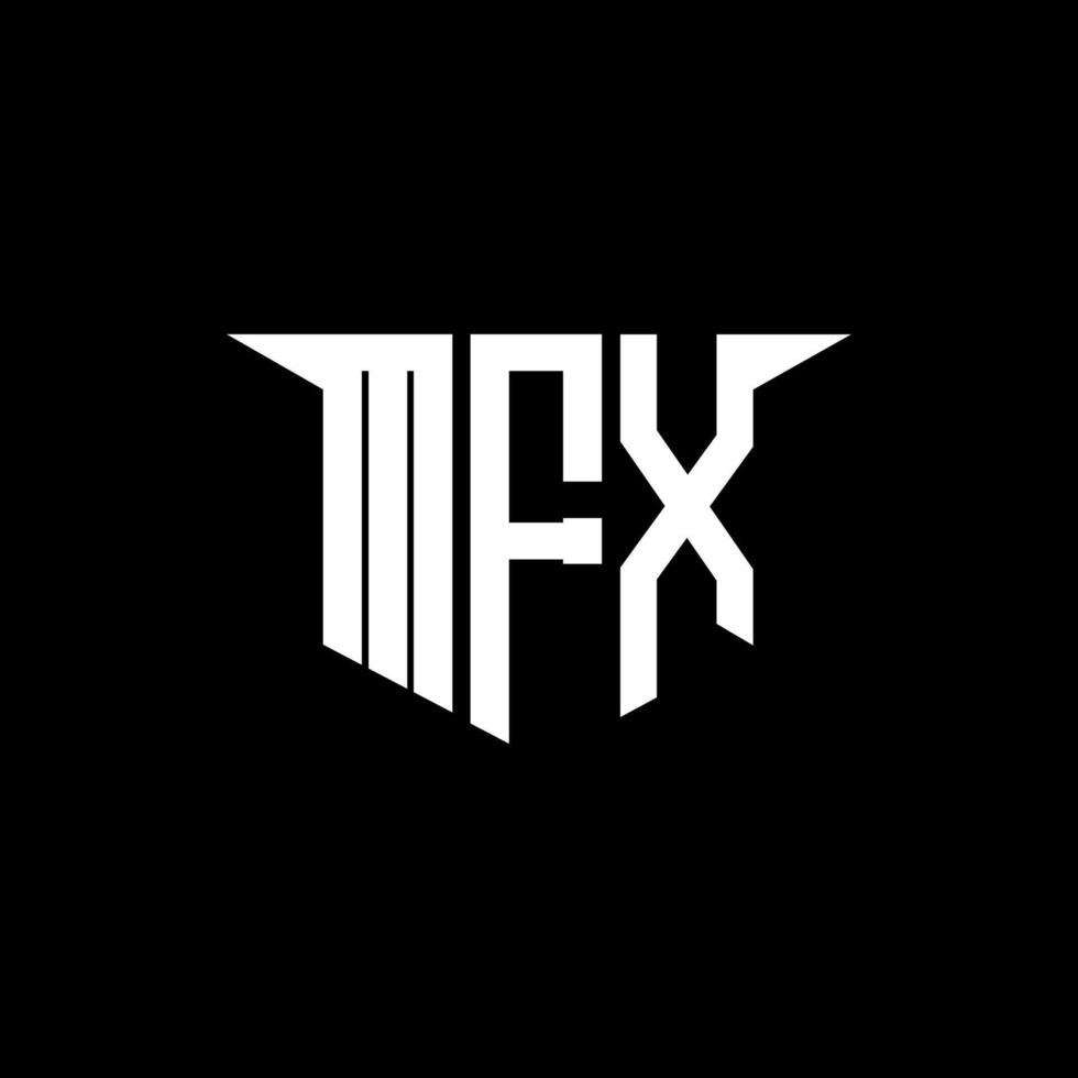 MFX letter logo design with white background in illustrator, logo modern alphabet font overlap style, calligraphy designs for logo, Poster, Invitation, etc. vector