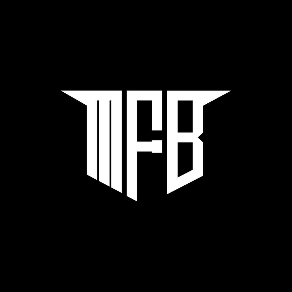 MFB letter logo design with white background in illustrator, logo modern alphabet font overlap style, calligraphy designs for logo, Poster, Invitation, etc. vector