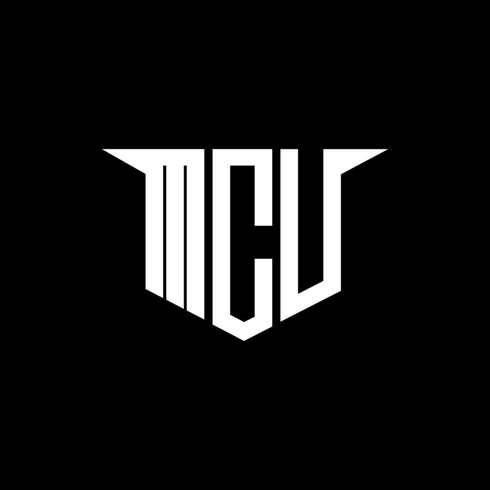 MCU letter logo design with white background in illustrator, logo modern alphabet font overlap style, calligraphy designs for logo, Poster, Invitation, etc. vector