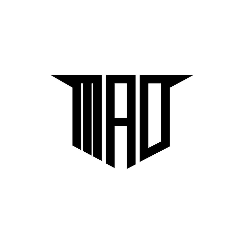 MAO letter logo design with white background in illustrator, logo modern alphabet font overlap style, calligraphy designs for logo, Poster, Invitation, etc. vector