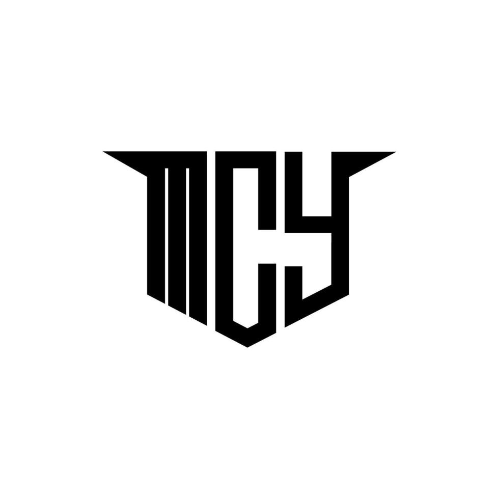 MCY letter logo design with white background in illustrator, logo modern alphabet font overlap style, calligraphy designs for logo, Poster, Invitation, etc. vector