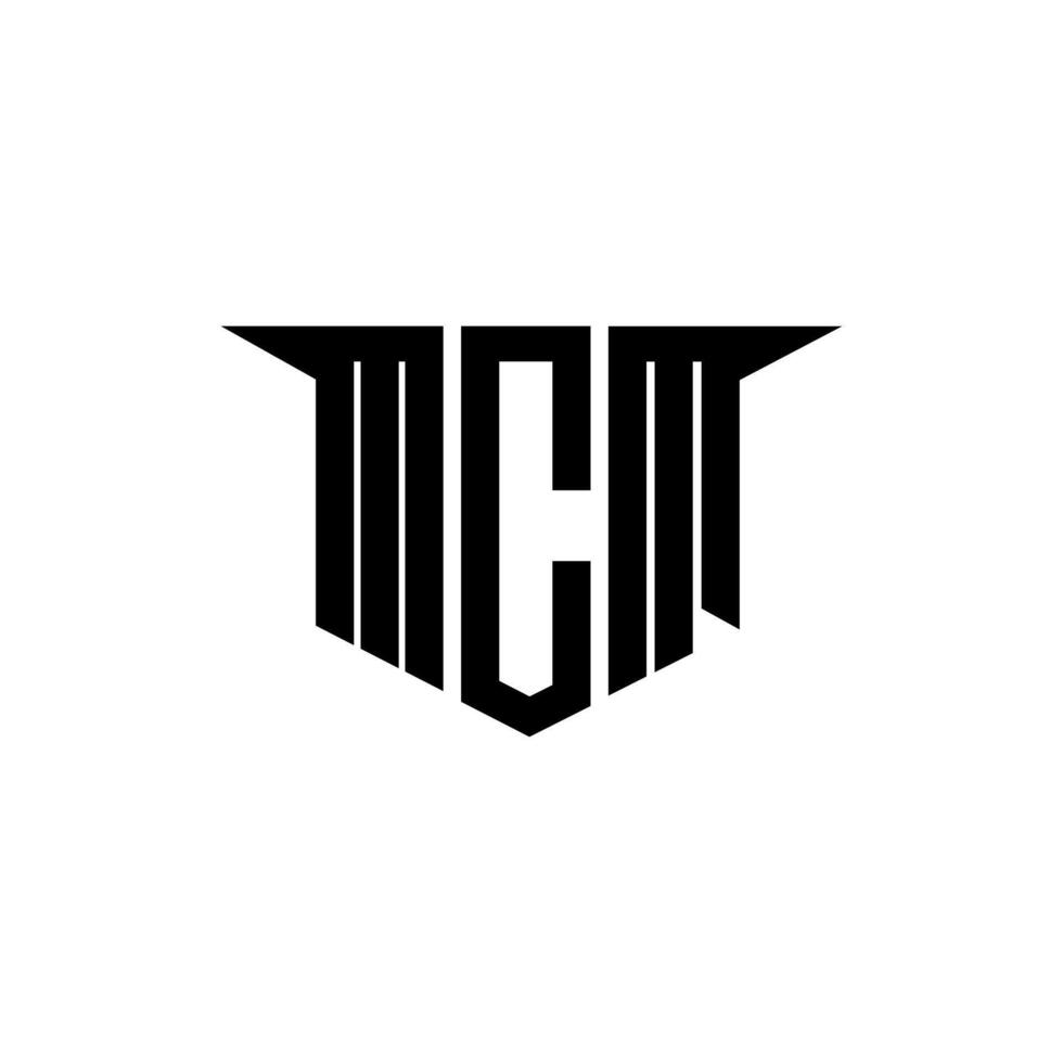 MCM letter logo design with white background in illustrator, logo modern alphabet font overlap style, calligraphy designs for logo, Poster, Invitation, etc. vector