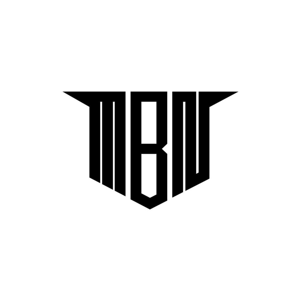 MBN letter logo design with white background in illustrator, logo modern alphabet font overlap style, calligraphy designs for logo, Poster, Invitation, etc. vector