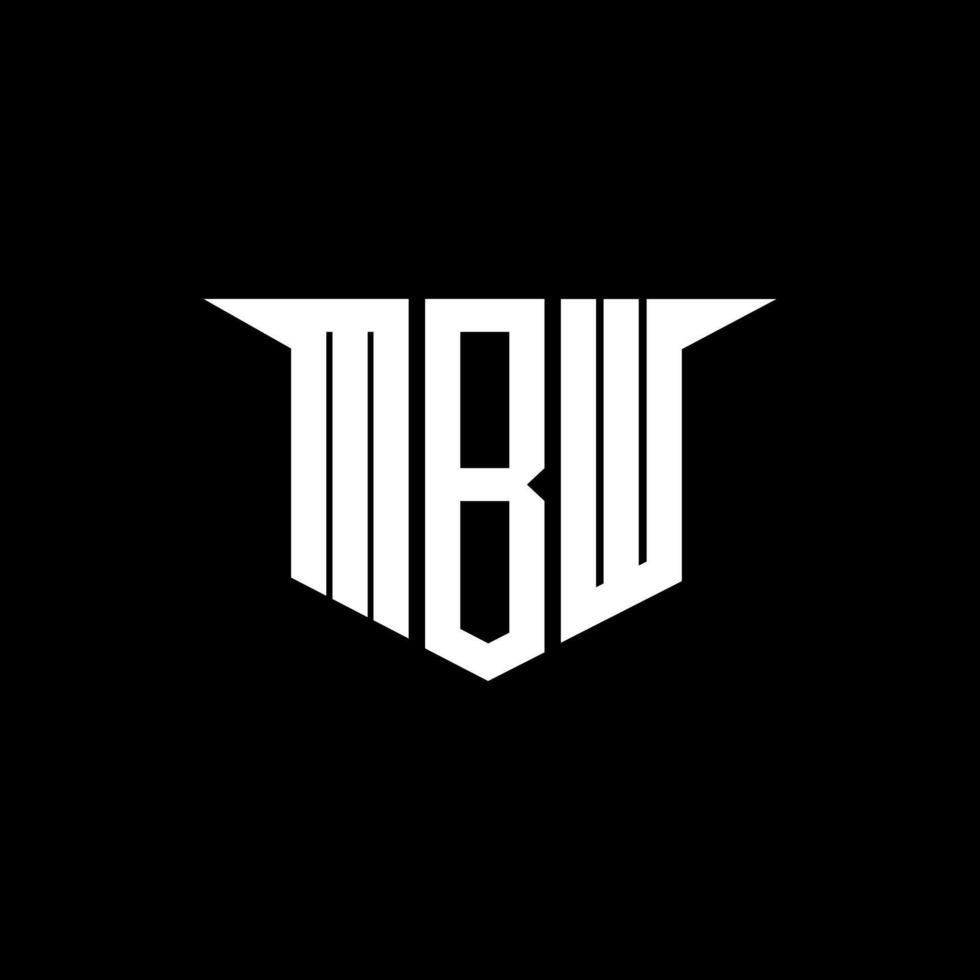 MBW letter logo design with white background in illustrator, logo modern alphabet font overlap style, calligraphy designs for logo, Poster, Invitation, etc. vector
