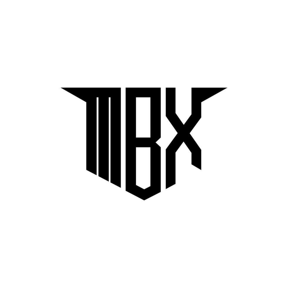 MBX letter logo design with white background in illustrator, logo modern alphabet font overlap style, calligraphy designs for logo, Poster, Invitation, etc. vector