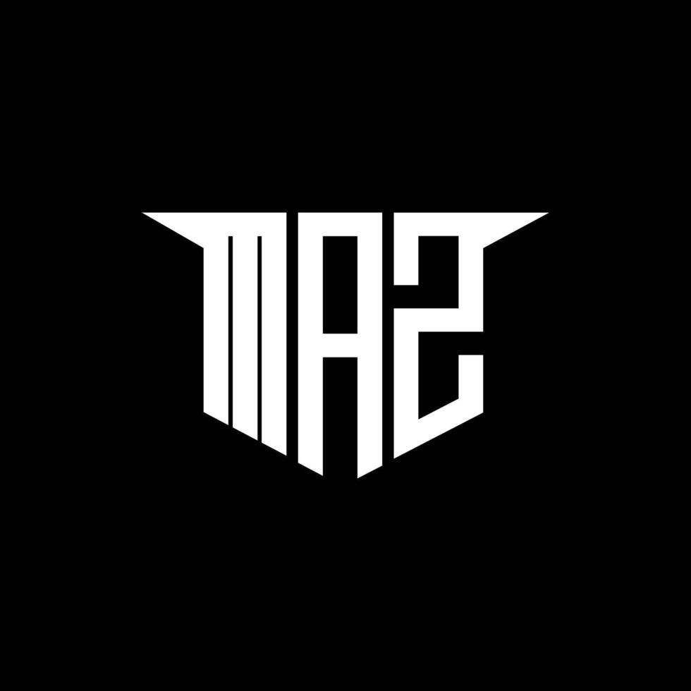 MAZ letter logo design with white background in illustrator, logo modern alphabet font overlap style, calligraphy designs for logo, Poster, Invitation, etc. vector