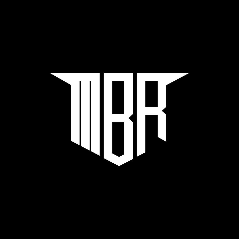MBR letter logo design with white background in illustrator, logo modern alphabet font overlap style, calligraphy designs for logo, Poster, Invitation, etc. vector