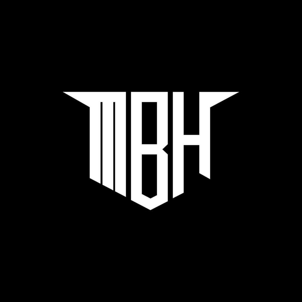 MBH letter logo design with white background in illustrator, logo modern alphabet font overlap style, calligraphy designs for logo, Poster, Invitation, etc. vector