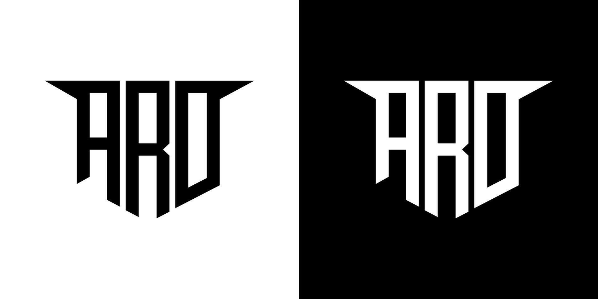ARD letter logo design with white background in illustrator, logo modern alphabet font overlap style, calligraphy designs for logo, Poster, Invitation, etc. vector