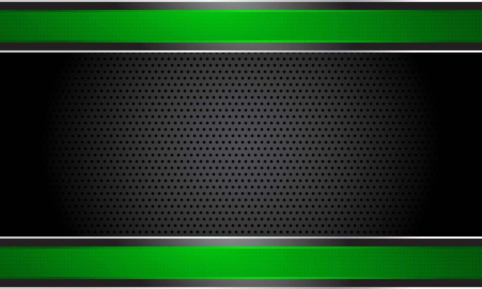 Green and black carbon fiber abstract background vector