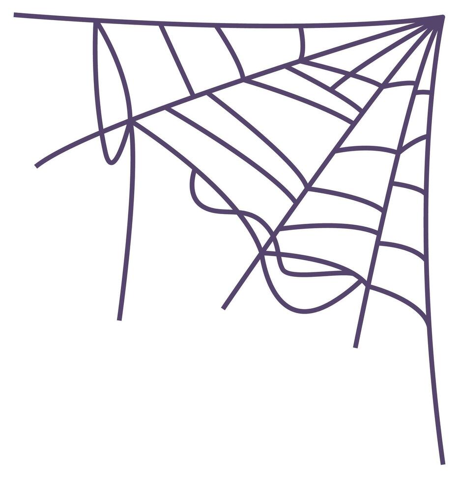 Spiderweb icon isolated on white background. vector