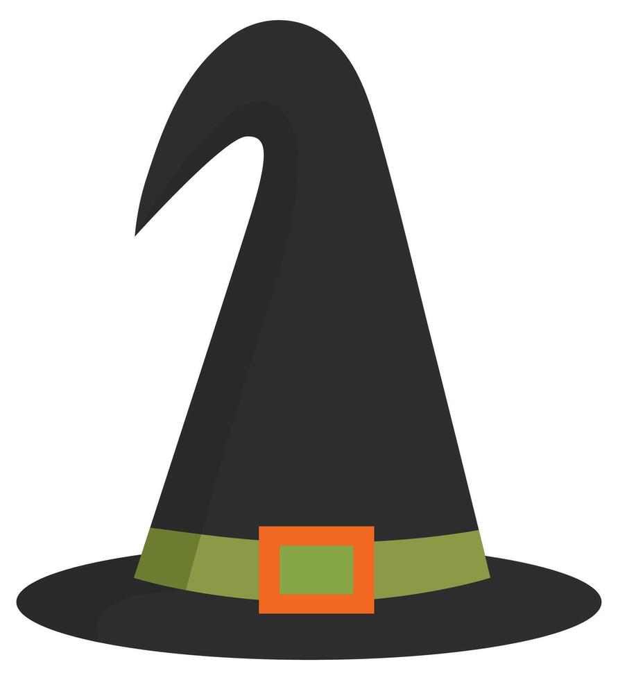 Witch hat icon isolated on white background. vector