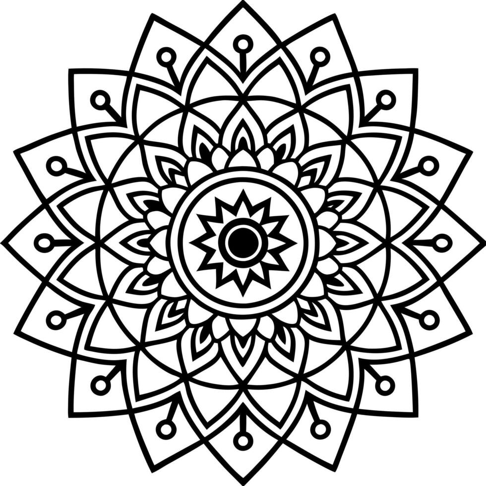 a illustration of a mandala design with intricate patterns and geometric shapes the mandala vector
