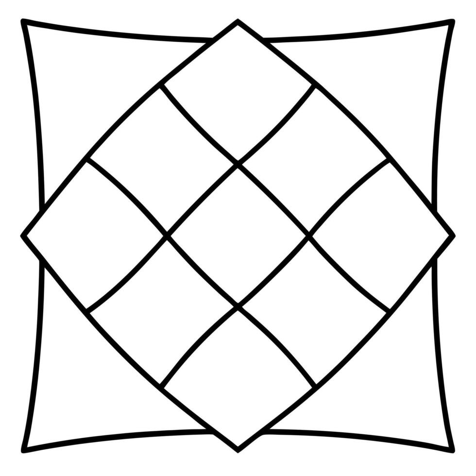 quilt, illustration line art vector