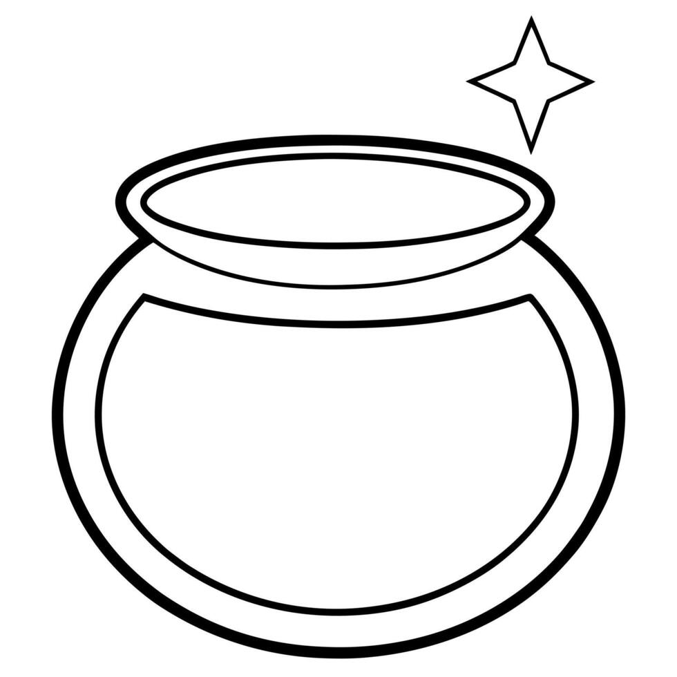 a drawing of a simple cute glow cosmetics silver glow, illustration line art vector