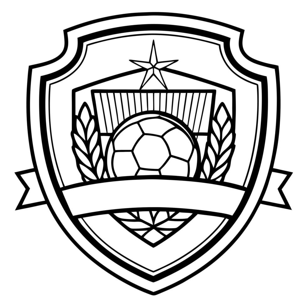 sport logo, illustration line art vector