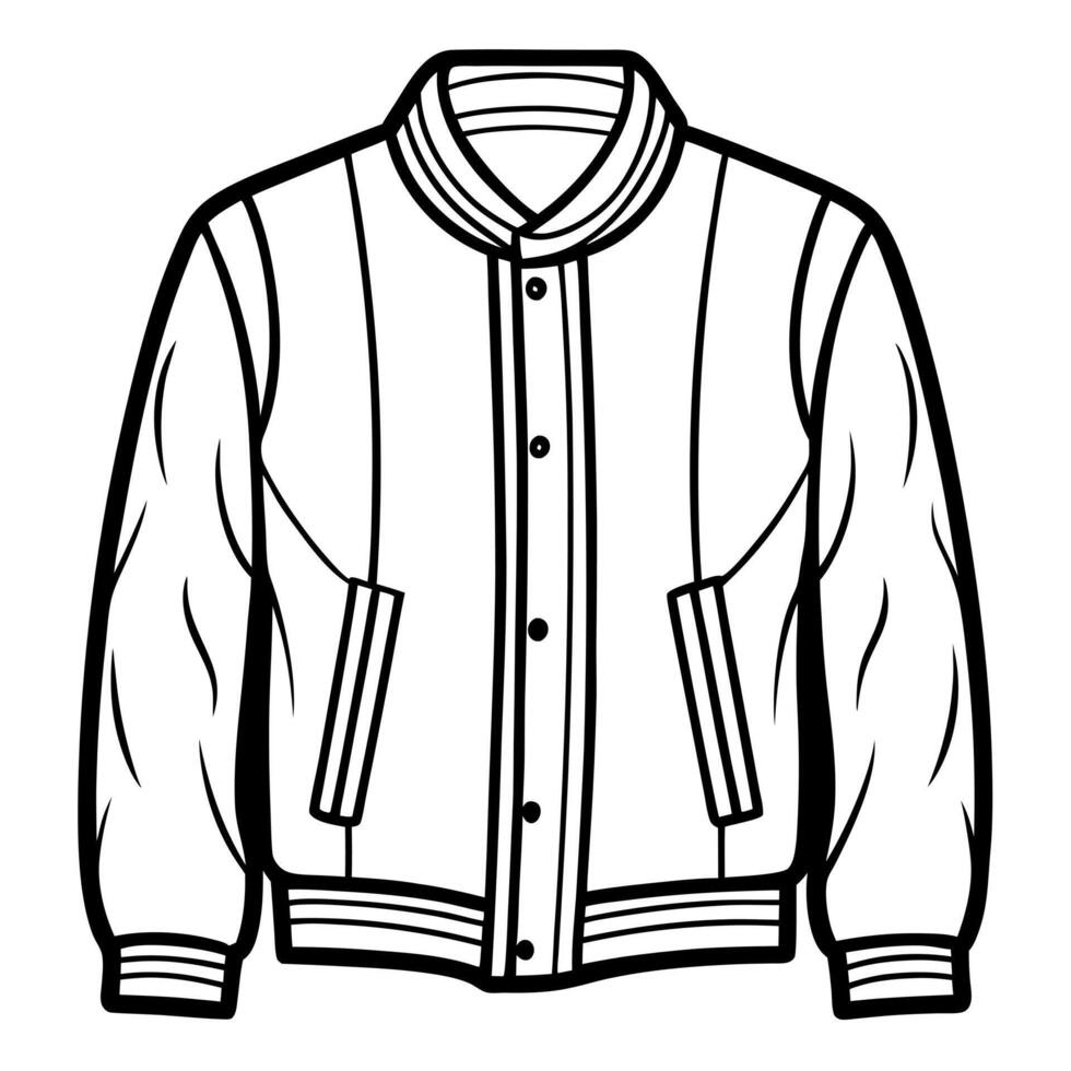 casaca beisbol, illustration line art vector