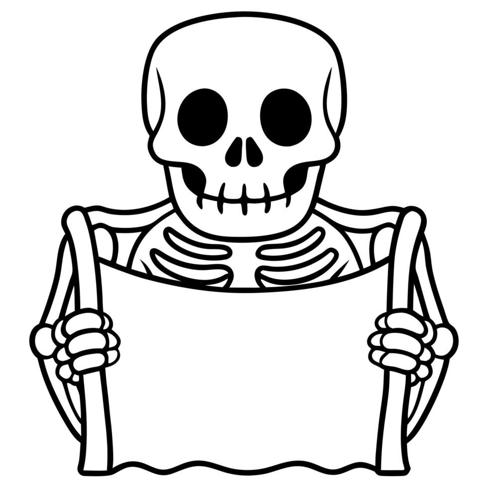 skeleton hands holding a sign or object, adding a skeletal touch to anything, halloween skeleton vector
