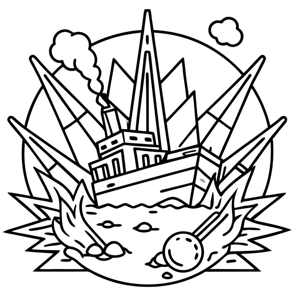 consequences, illustration line art vector