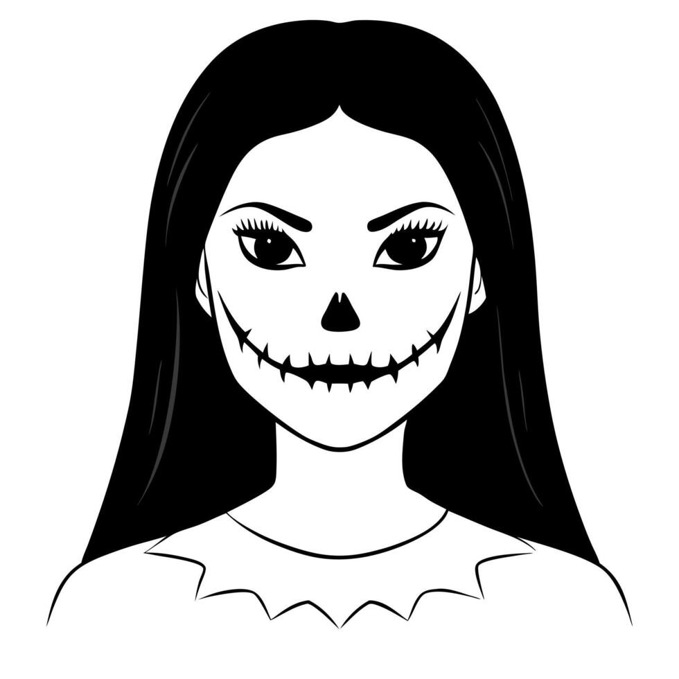 makeup, illustration line art vector