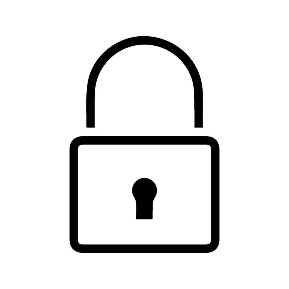 padlock isolated on background vector