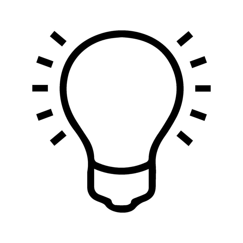 lightbulb isolated on background vector