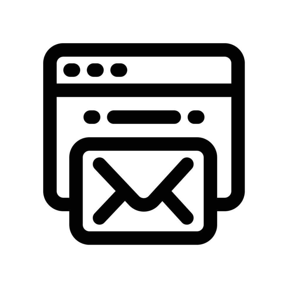 email icon. line icon for your website, mobile, presentation, and logo design. vector