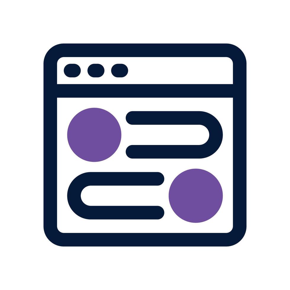 website toggle icon. dual tone icon for your website, mobile, presentation, and logo design. vector