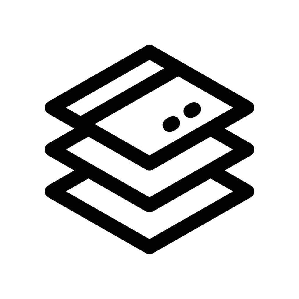 layer icon. line icon for your website, mobile, presentation, and logo design. vector
