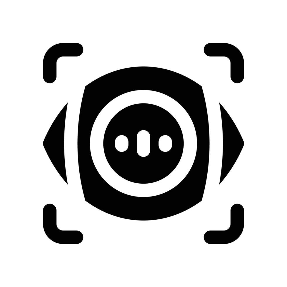 view icon. glyph icon for your website, mobile, presentation, and logo design. vector